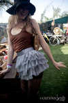 Heather dances backstage during Sammy Bliss's and Jesse Wright's tag team Pocket DJ set on the Do Lab stage.