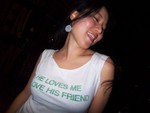 the whole shirt read "He Loves Me, I Love His Friend!"