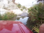 The flooded path to the campsite