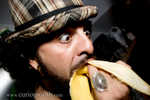 What you don't know is that Patricio is "Deep Throating" the banana